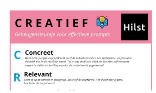 CREATIEF geheugensteuntje voor effectieve prompts